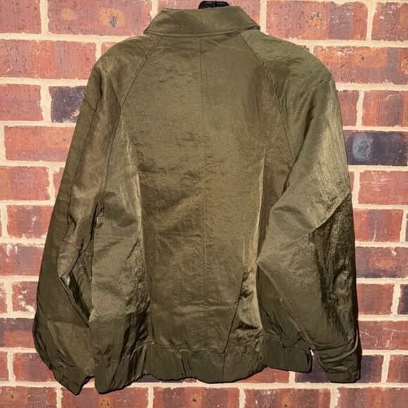 Olive Green Jacket future collective New Size small - Picture 4 of 5
